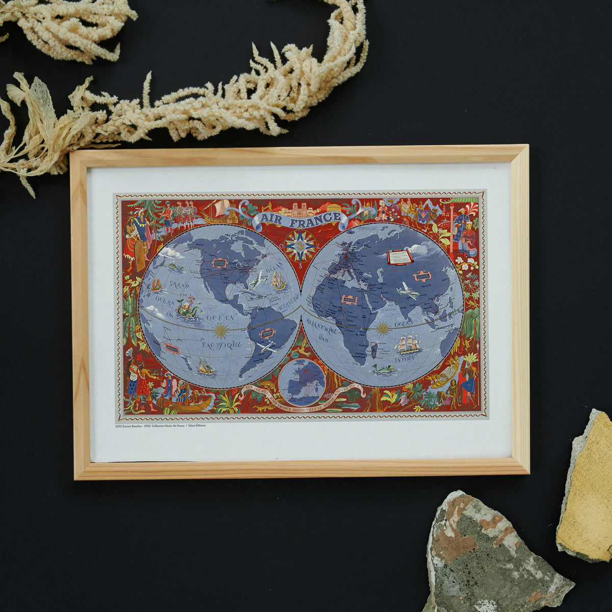 Air France / WORLD MAP On the wings of Air France... A242