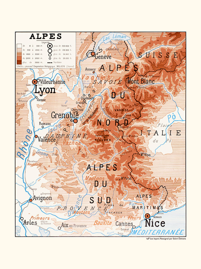 Carte Alpes