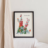 Roses trémière (personnalisable)