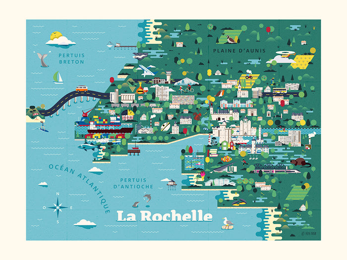 Carte de La Rochelle de Fabien Chaigne