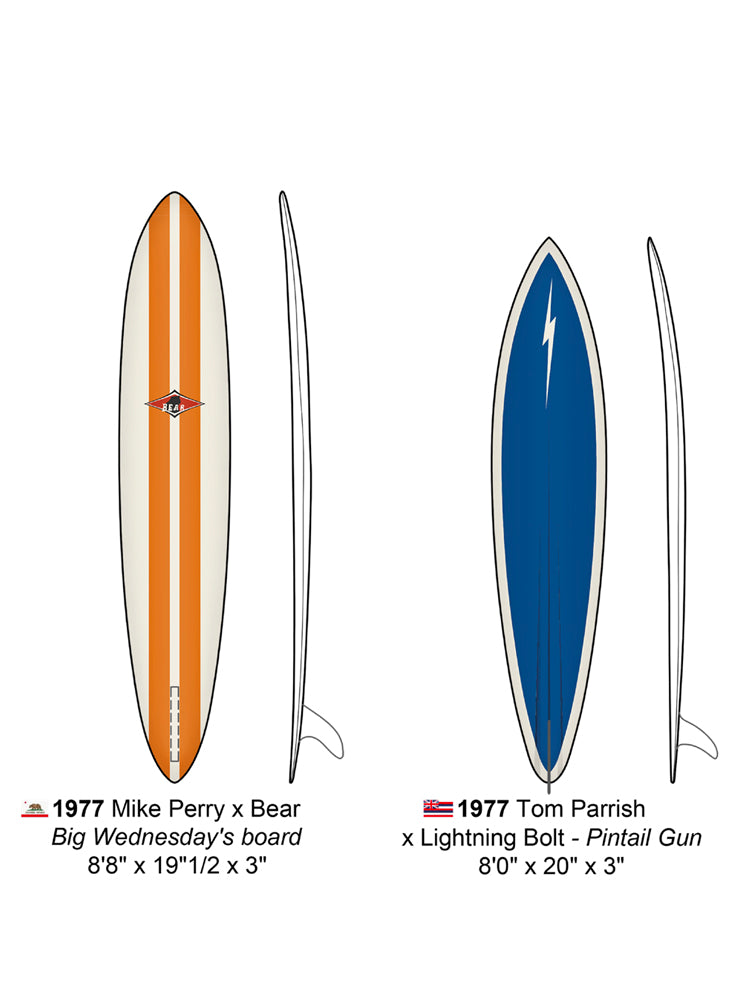 50 Surfboards mid-60's surfboards to 70's shortboards de Shapeologie Project