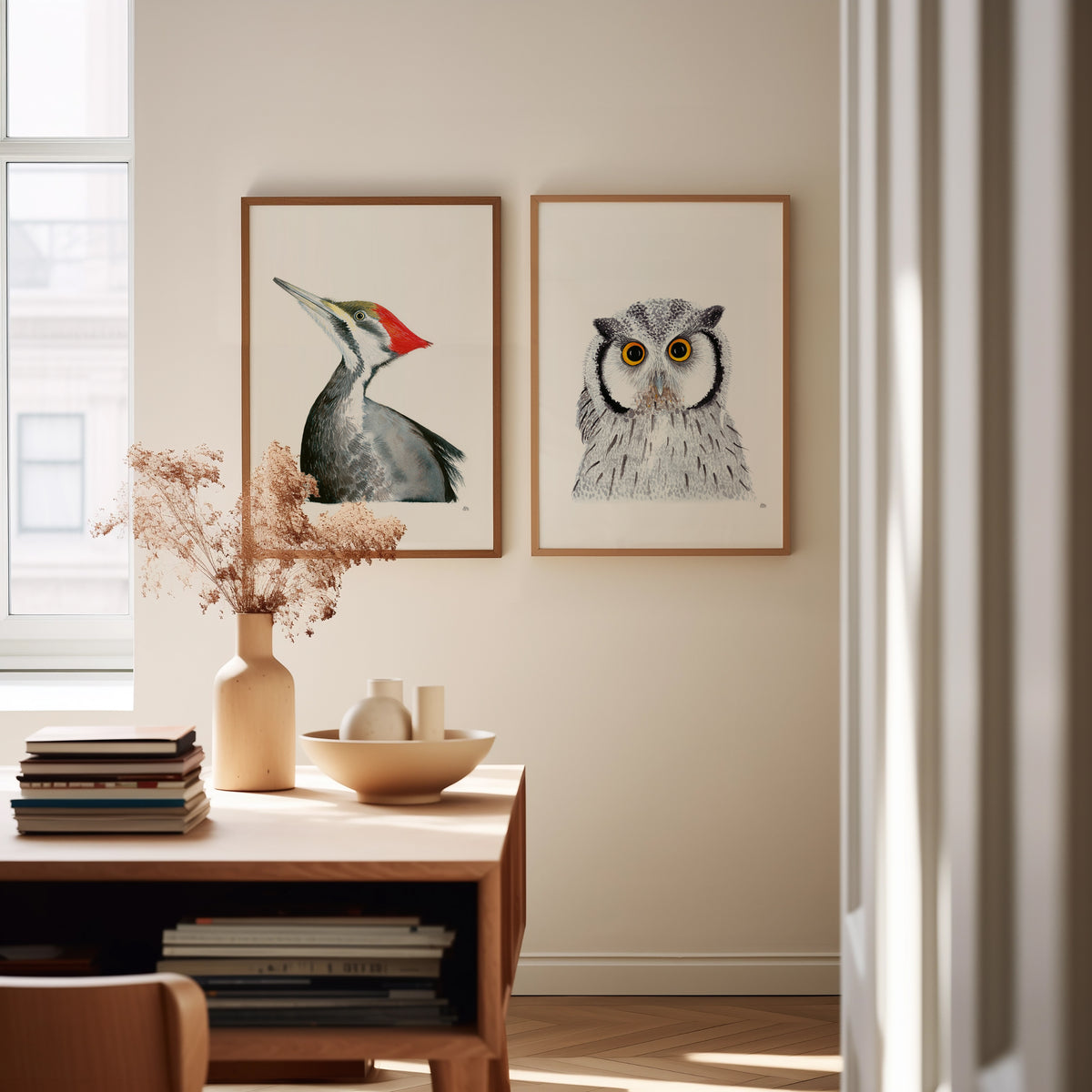 Hibou par Hélène Monfort