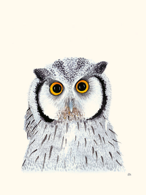 Hibou par Hélène Monfort