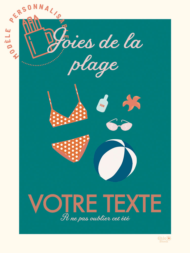 Joies de la Plage (personnalisable) de ChickShack