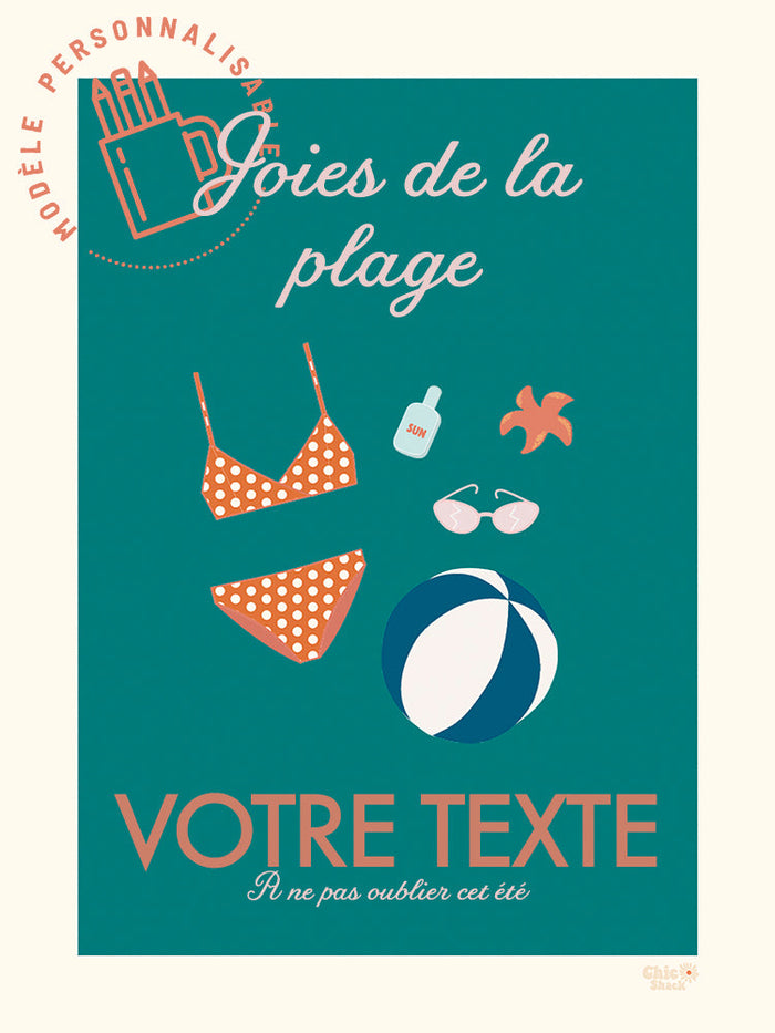 Joies de la Plage (personnalisable) de ChickShack