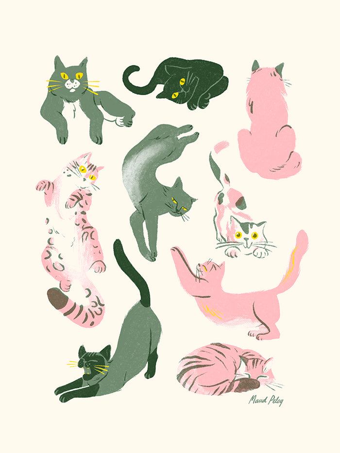 Muses aux moustaches de Maud Peloq