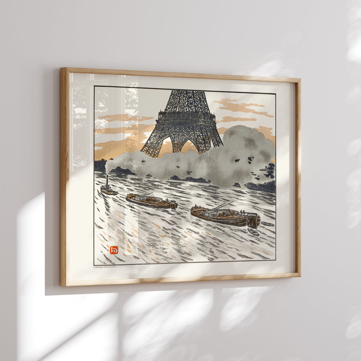 Les Péniches de Paris par Henri Rivière