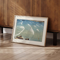 Vague mer montante en Bretagne par Henri Rivière