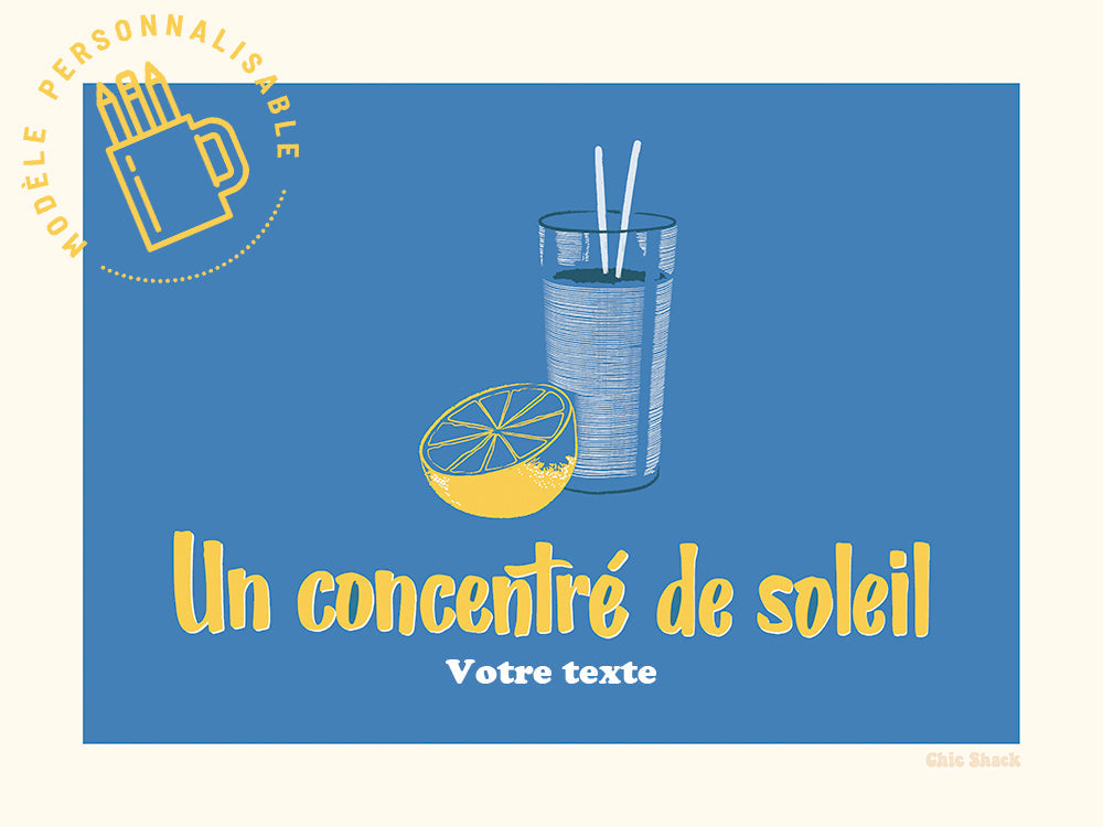 Concentré de Soleil (personnalisable) de ChickShack