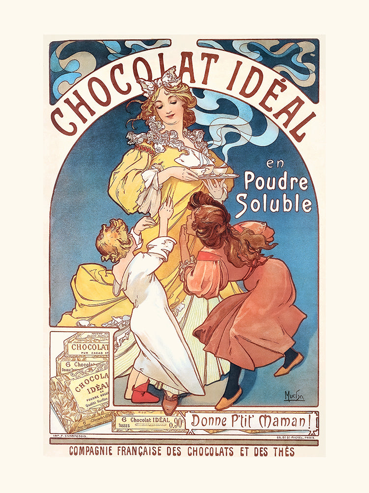 Chocolat idéal de Alphons Mucha