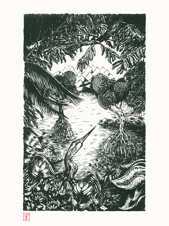 Riso - Blue mangrove par Florian Mallet