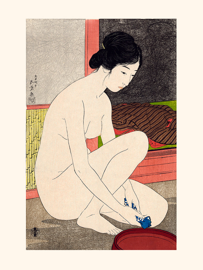 Femme sortant du bain de Goyō Hashiguchi