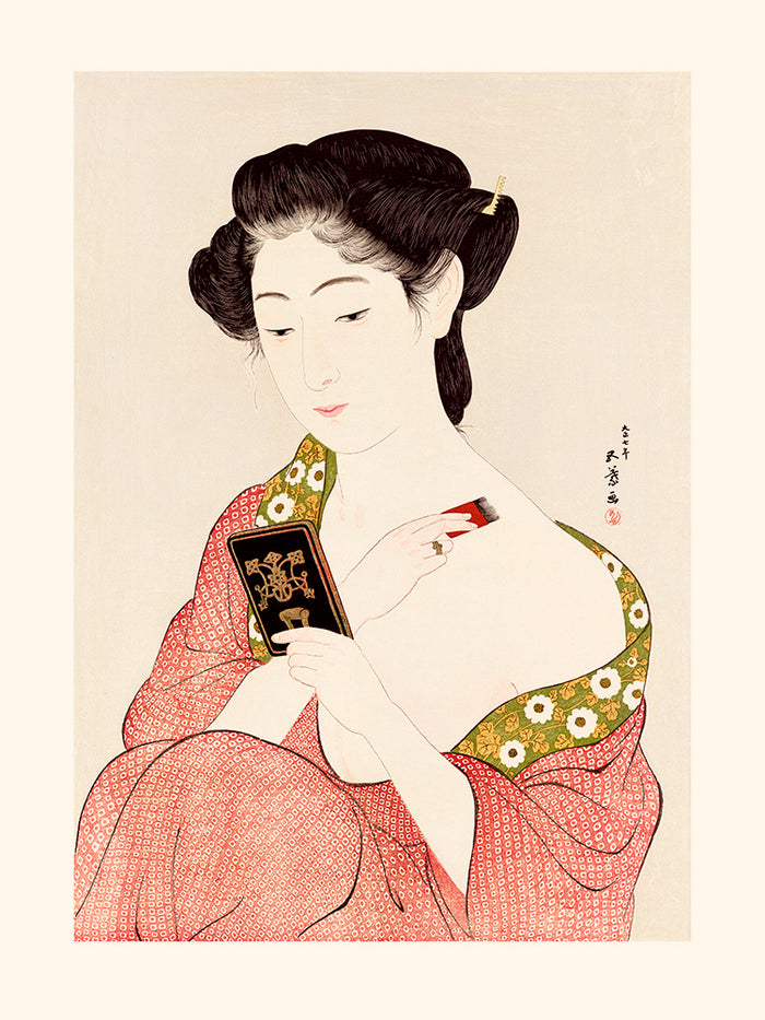 Femme se poudrant de Goyō Hashiguchi