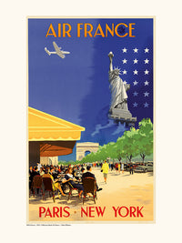 Affiche Air France / Paris - New York A054