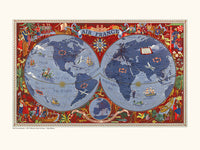 Air France / WORLD MAP On the wings of Air France... A242