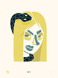 Billie Eilish (serpent) sans fond de IGREKA2N