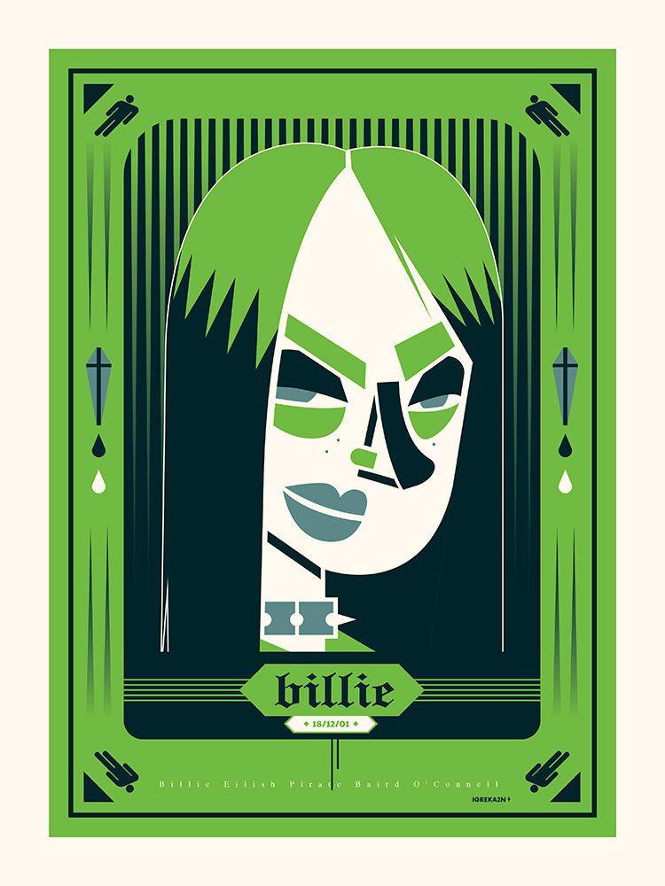 Billie Eilish fond de IGREKA2N