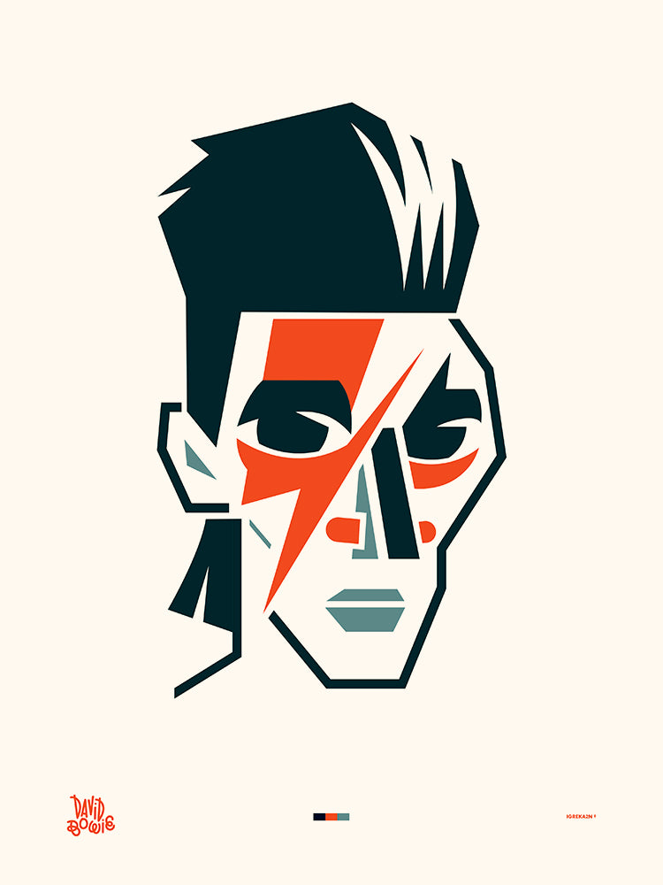 David Bowie sans fond de IGREKA2N