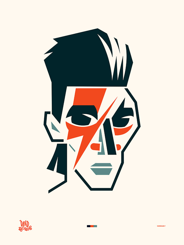 David Bowie sans fond de IGREKA2N