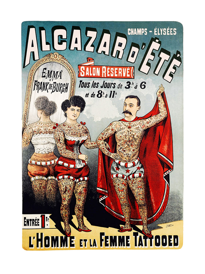 hombre y mujer tatuados