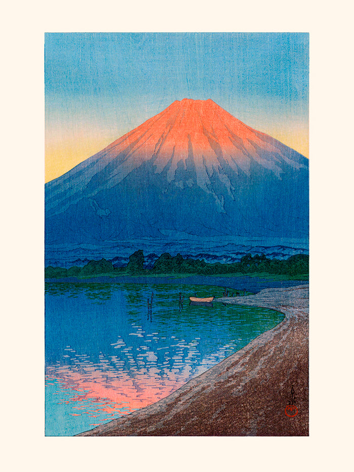 Lac Yamanaka de Kawase Hasui