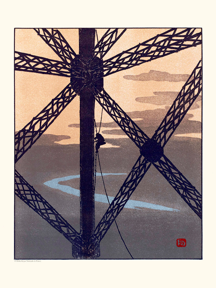 Le peintre dans la Tour à Paris par Henri Rivière