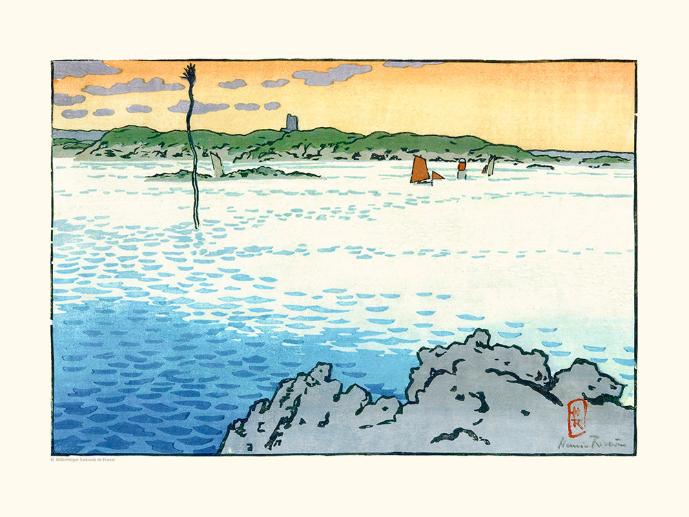 Les Ebihens (St Briac) en Bretagne par Henri Rivière