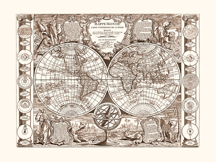 Mappemonde de J.B. Nolin