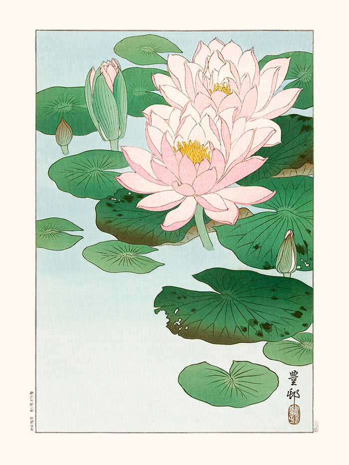 Nénuphars de Ohara Koson
