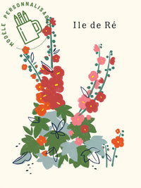 Roses trémière (personnalisable)