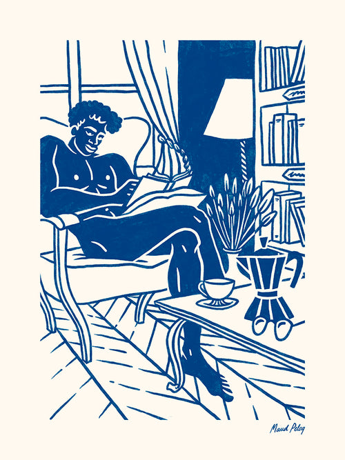 Bergère en cuir de Maud Peloq