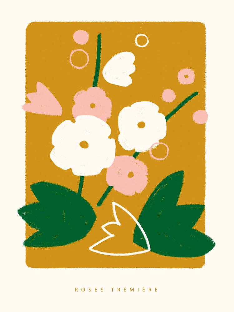 WAX Roses trémières