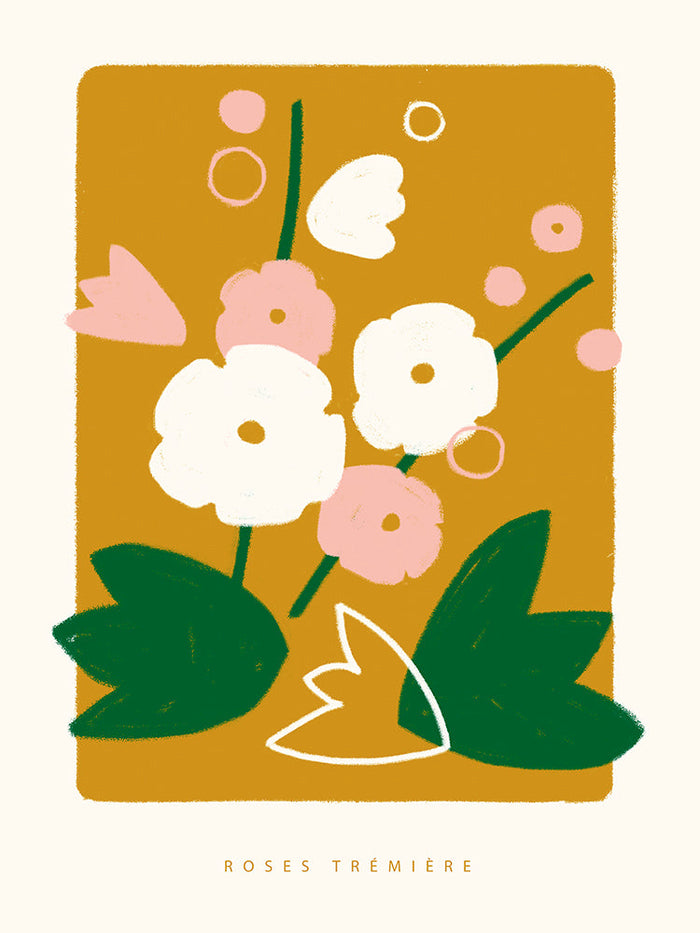 WAX Roses trémières