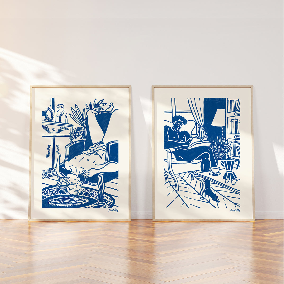 Bergère en cuir de Maud Peloq