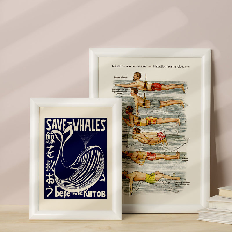 Affiches vintage sur le Bord de mer