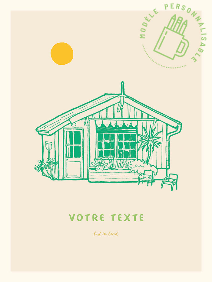 Cabane du pêcheur Personnalisable - Lost in land