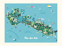 Carte de l'Île de Ré de Fabien Chaigne