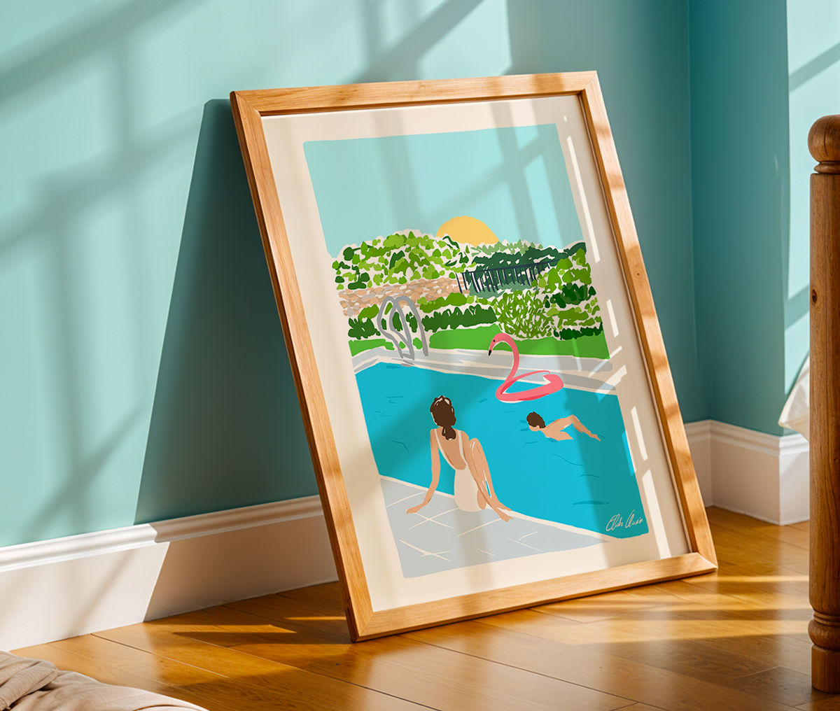 Swimming Pink d'Élodie Clavier