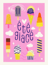 Été glacé - Risographie