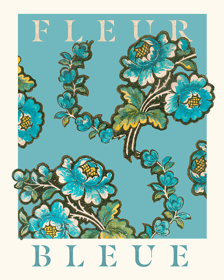Fleur Bleue - Toile de Jouy