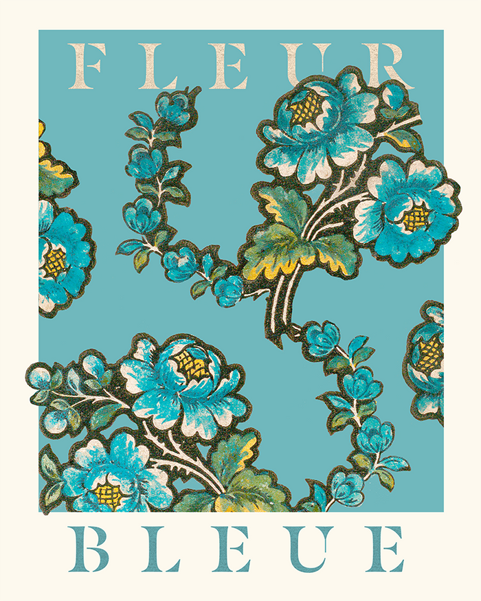 Fleur Bleue - Toile de Jouy