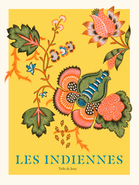 Les Indiennes (fond jaune) - TOILE DE JOUY DEPUIS 1760®