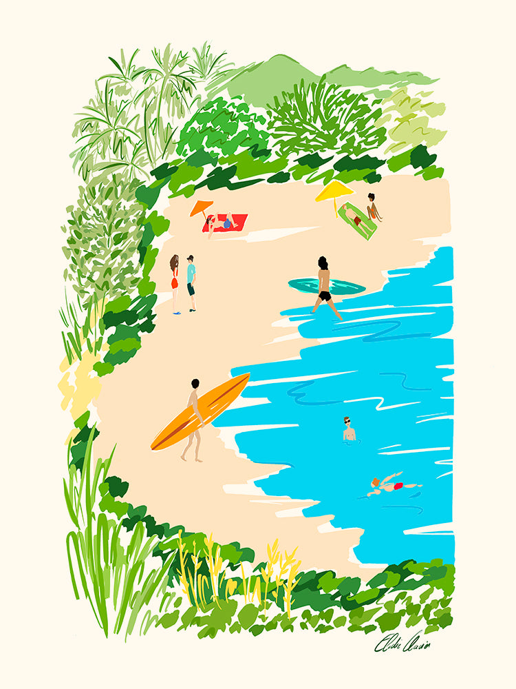 La baignade d'Élodie Clavier