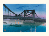 Le pont Kiyosu de Kawase Hasui