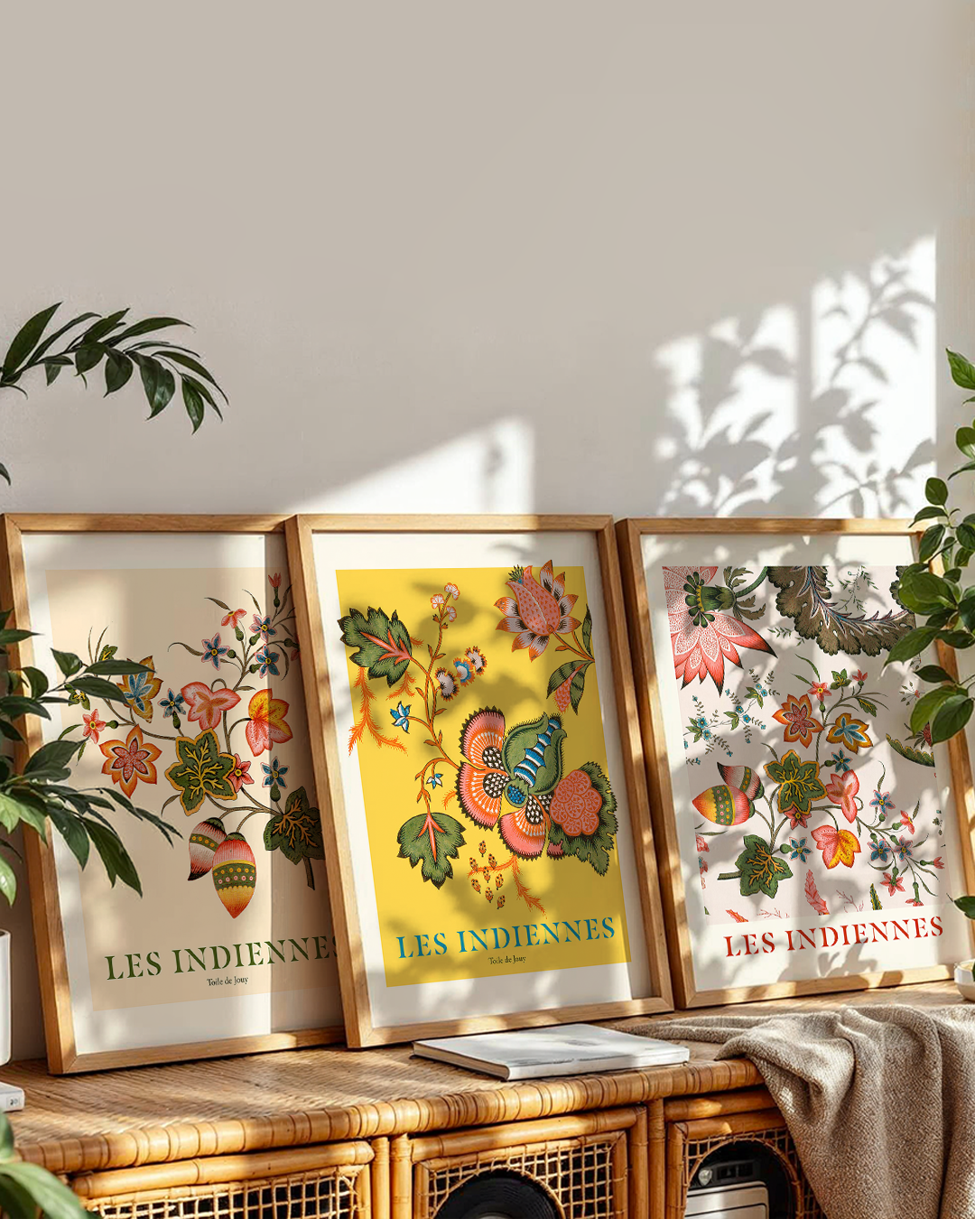 Les Indiennes (fond jaune) - TOILE DE JOUY DEPUIS 1760®