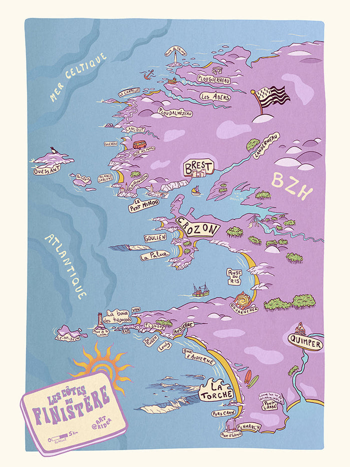 Les côtes du Finistère - Art Rider