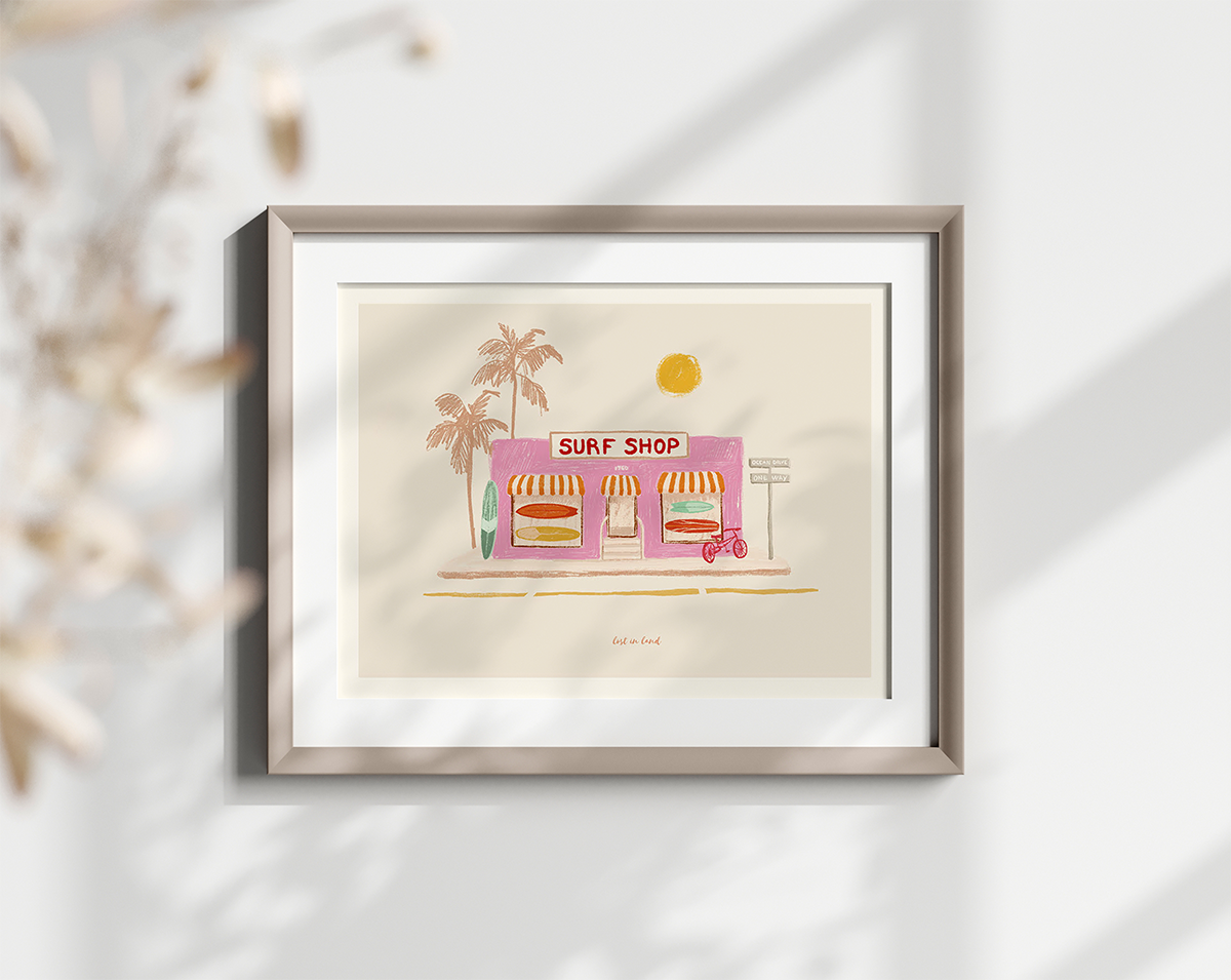 Pink surf shop - Lost in land