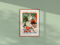 Mise en scène de l'affiche de l'hippodrome de Paris créée par Jules Cheret