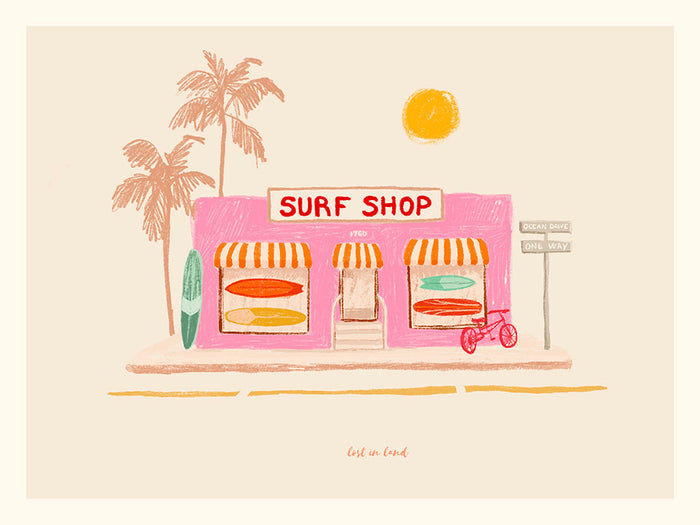 Pink surf shop - Lost in land