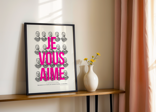 Je vous aime - Risographie